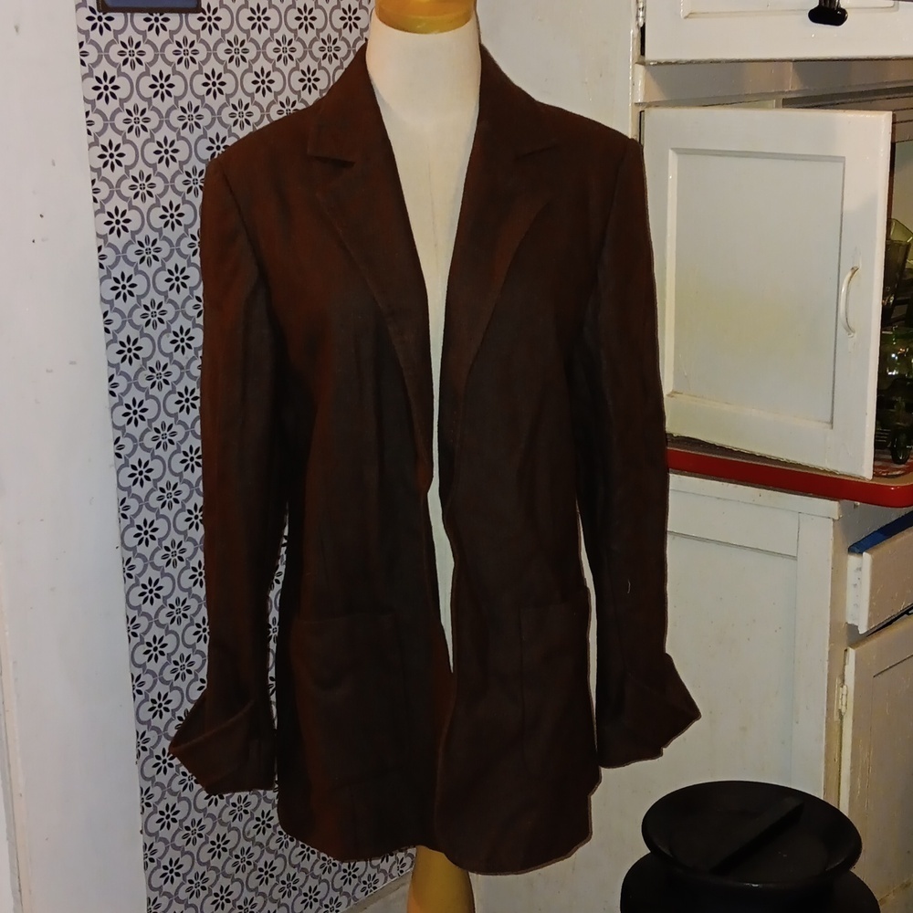 Spiegel brown wool blend sz 10 jacket